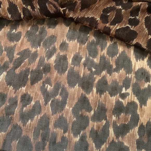 Dolce & Gabbana Intimo Leopard Sheer Nightgown Chemise Slip Dress Italy Sz Small - Picture 9 of 9